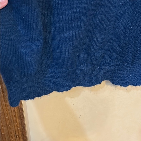 BiBi Blue Crew Neck Sweater with Red Embroidery - Picture 4 of 7